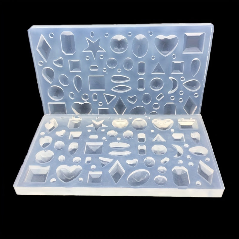 DIY Mirror Jewelry Crystal Drop Silicone Mold Assorted Varieties Gem Pendant Mol