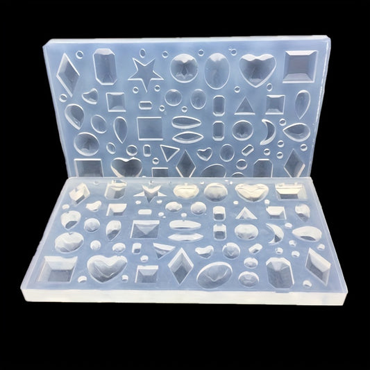 DIY Mirror Jewelry Crystal Drop Silicone Mold Assorted Varieties Gem Pendant Mol