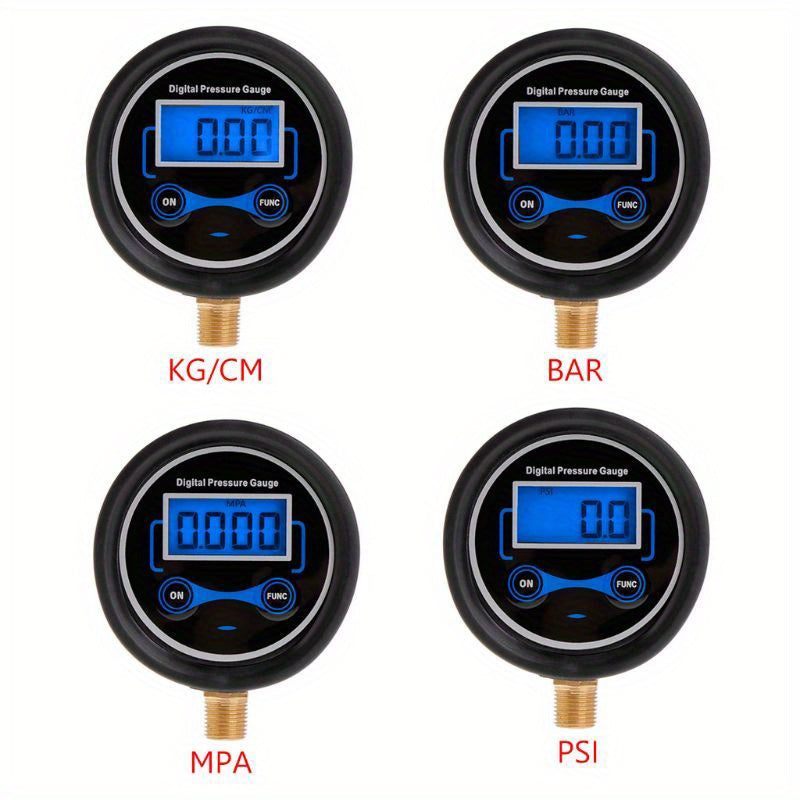 Digital Tire Pressure Gauge Car Bike Motorcycle Tyre Tester Air PSI Meter 1 8NPT