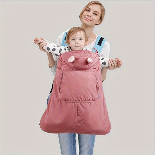 Windproof & Warm Baby Carrier Cloak Waterproof Stroller Cloak