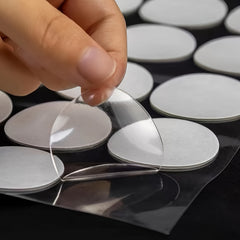 20 Transparent Double Sided Adhesive Stickers Removable Round Traceless Adhesive