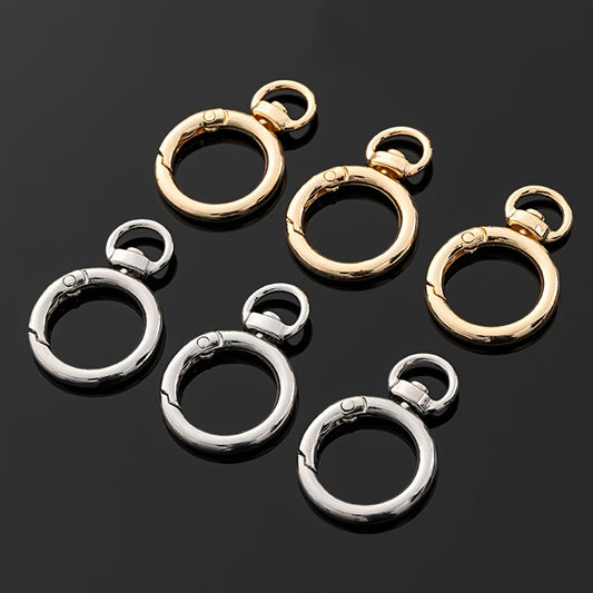 3pcs Key Chain Keyring Metal Lock Clip Buckle Accessories
