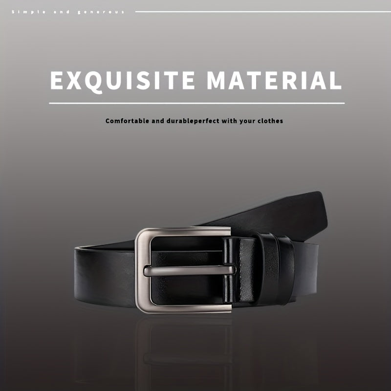 1pc PU Leather Belt Men's Belt Jeans Suit Pants Belt