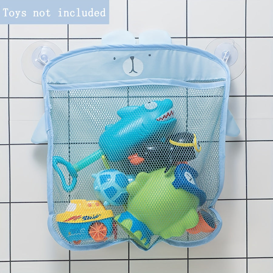 Baby Bath Storage Basket with Suction Cups - Organize Toys & Items