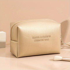 Waterproof Cosmetic Bag PU Leather Makeup Storage Organizer Lightweight