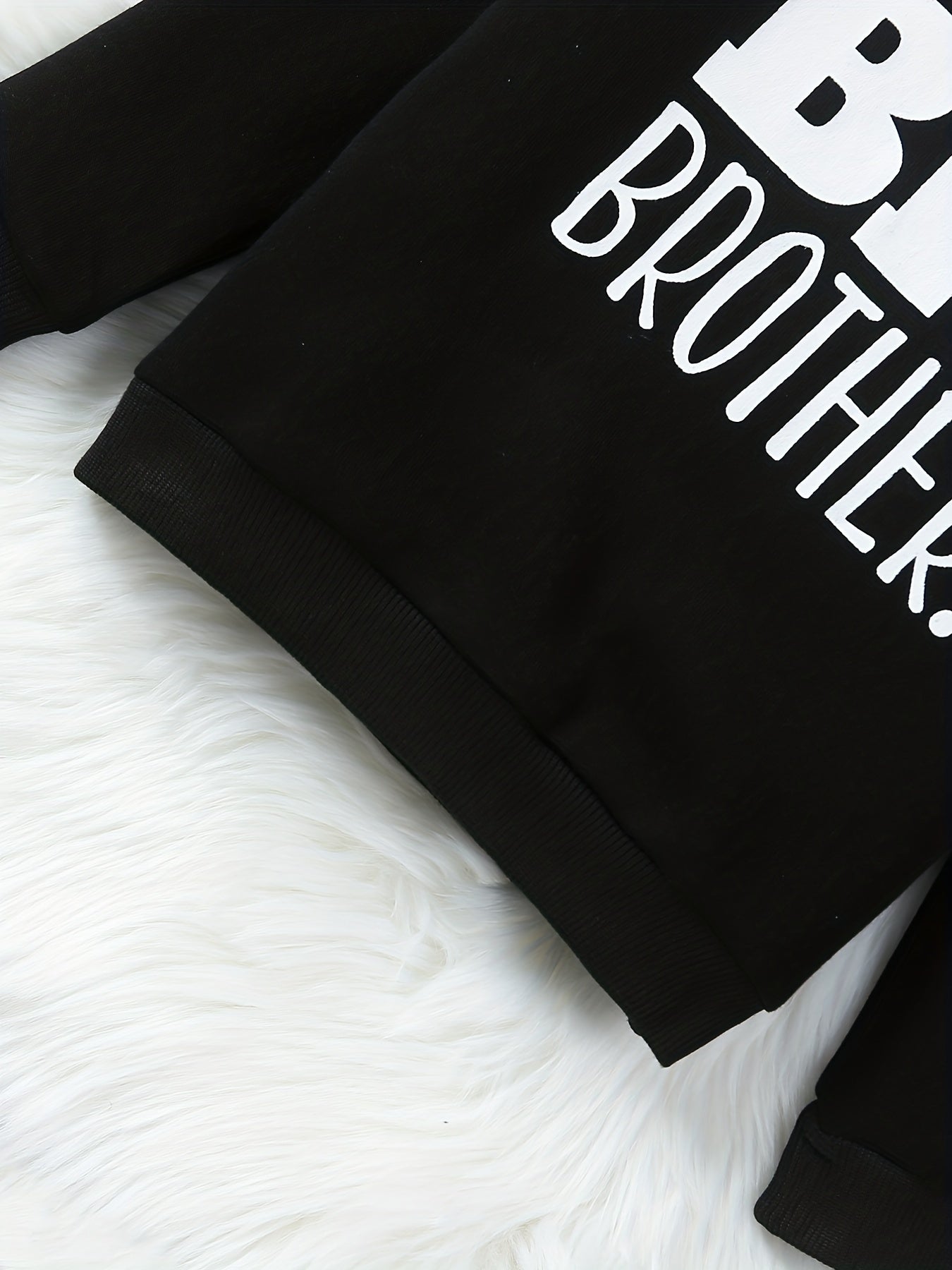 BIG BROTHER Kid's Thermal Sweatshirt Long Sleeve Top Crew Neck Pullover