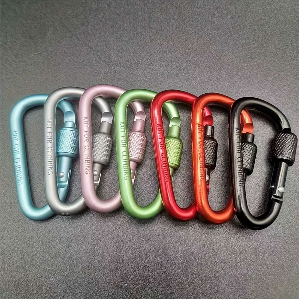 Aluminium Safety Buckle Keychain Lock Carabiner