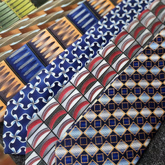 Men's Vintage Silk Print Necktie For Party Wedding