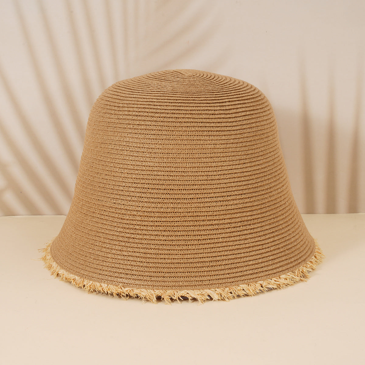 Vintage Straw Bucket Hat Sun Visor for Women