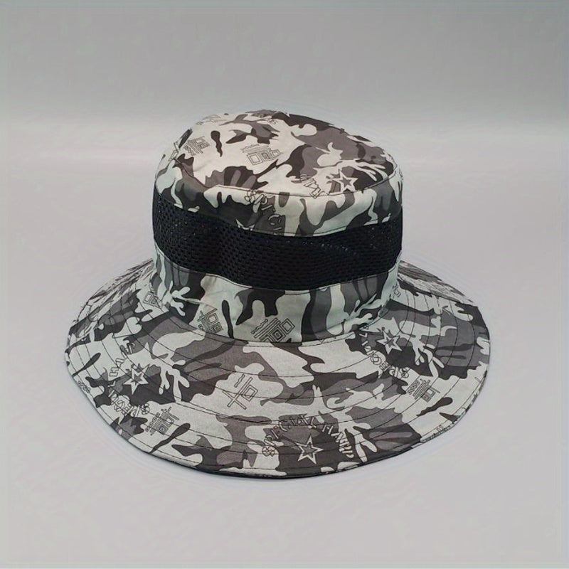 Men's Sunscreen Large Brim Sun Hat Outdoor Travel Fishing Hat