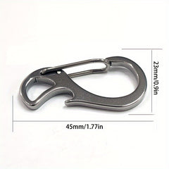 Outdoor Stainless Steel Bottle Opener Keychain Rust Proof Spring Hook