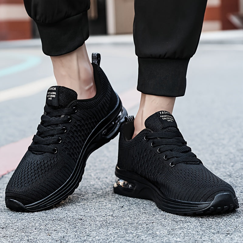 Men's Knit Breathable Running Shoes Soft Sole Sneakers