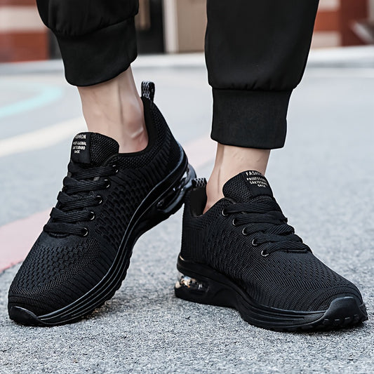 Men's Knit Breathable Running Shoes Soft Sole Sneakers