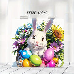1pc Portable Pocket Makeup Mirror Foldable HD Cartoon Bunny Small Mirror