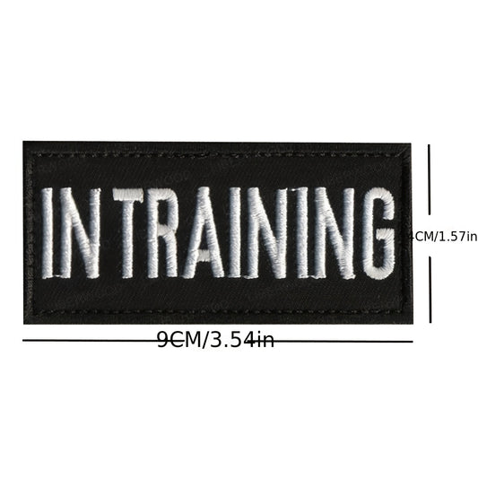 Pet Harness with Embroidered Tape Patches Letter Patch