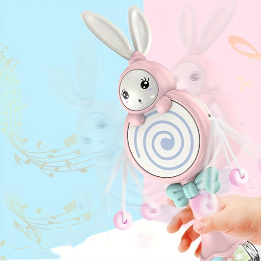 Baby Bell Drum Rabbit Hand Shake Bell Toy