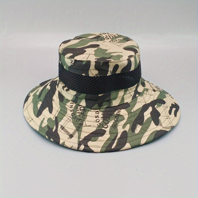 Men's Sunscreen Large Brim Sun Hat Outdoor Travel Fishing Hat