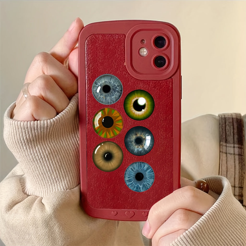 500pcs Colorful Eyeball Graffiti Sticker Roll for Laptop Phone