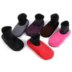 Plush Lined Socks Soft & Warm Non slip Floor Socks Women's Stockings