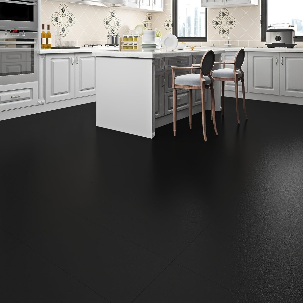 10pcs Peel and Stick Floor Tiles 30 30 Easy Install Waterproof Bathroom Kitchen