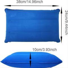 Flocked Inflatable Pillow for Hiking Camping Traveling