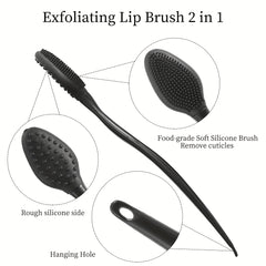 18pcs Silicone Lip Scrub Brush Double Sided Lip Face Exfoliating Scrubber
