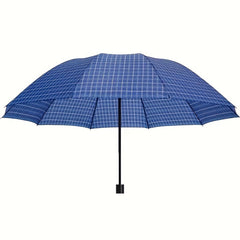 Travel Umbrella Windproof Rainproof Ten Bone Grid Large