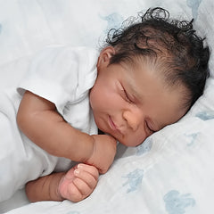 Realistic Reborn Boy Doll Soft Touch Vinyl Sleeping Beige Hand Painted
