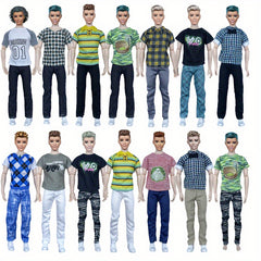10pcs Mixed Doll Clothes Set High Polyester Outfits for Dolls
