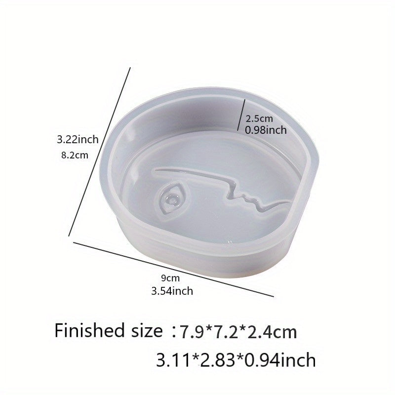 DIY Abstract Human Face Mold Aromatherapy Candle Silicone Mold