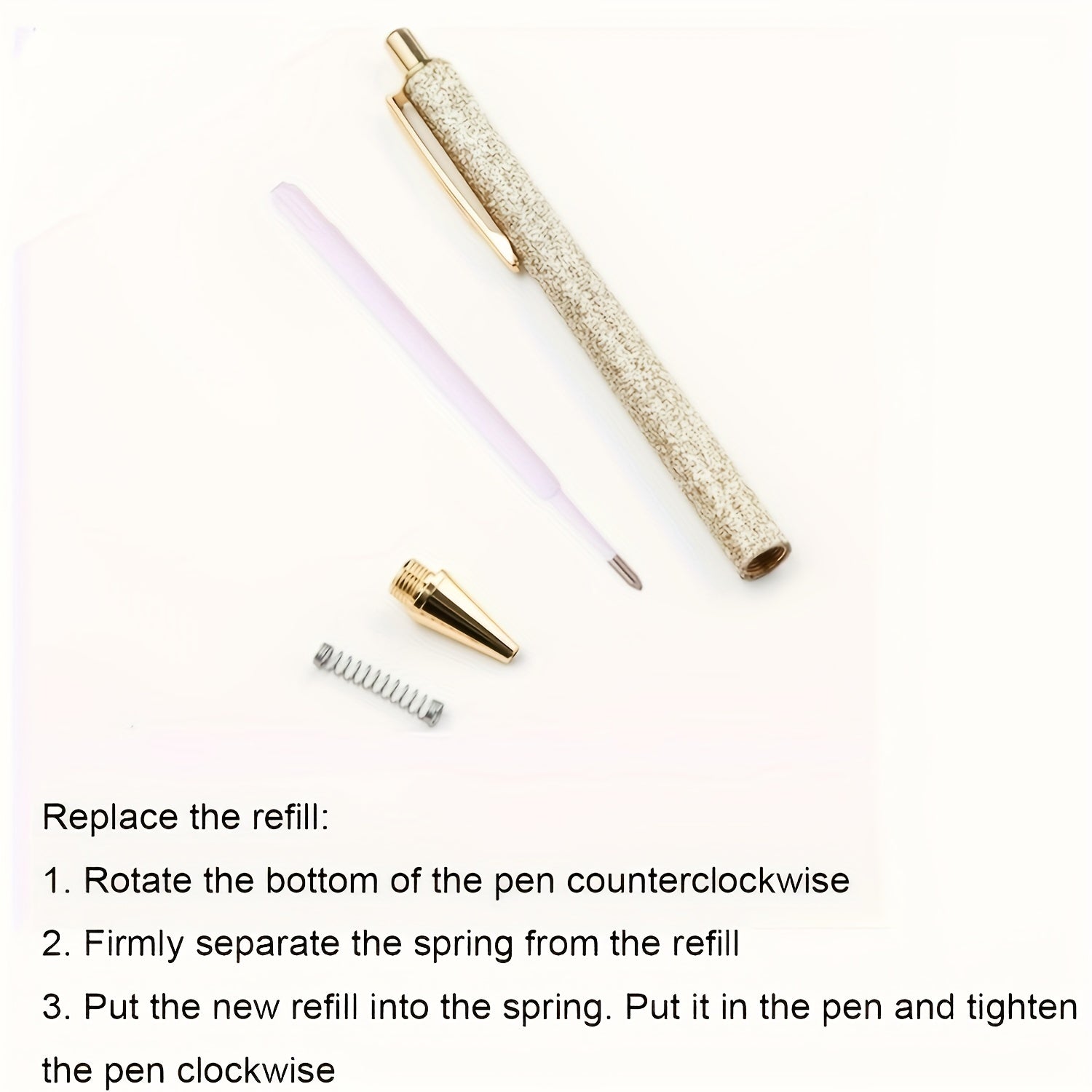 10pcs Metal Ballpoint Pen Retractable for School Office Writing