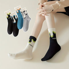 Creative Asymmetrical AB Patchwork Socks Outdoor Personality Blocking Socks
