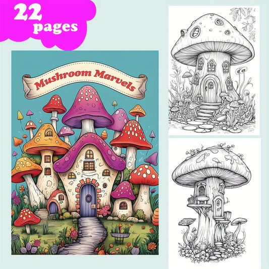 Miracle Mushroom Coloring Book with Writing and Drawing Board