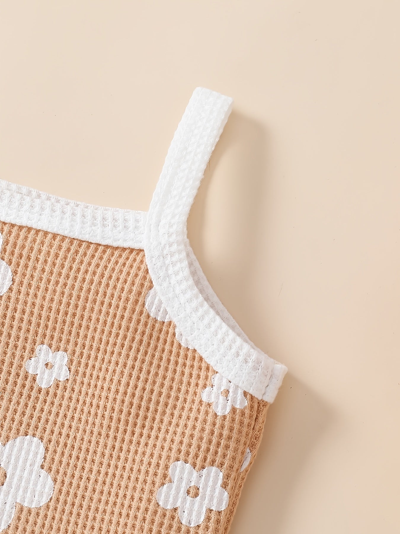 3pcs Baby Girls Floral Onesie & Shorts Set