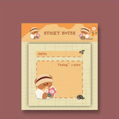 Tearable Sticky Note Book 60 Sheets Strong Adhesive Paper Journal Diary Stic