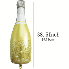 2pcs Champagne Bottle Foil Balloon for Party Decor