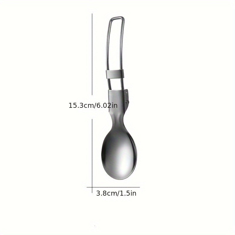 Folding Tableware Salad Spoon Fruit Fork Outdoor Portable Cutlery