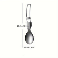 Folding Tableware Salad Spoon Fruit Fork Outdoor Portable Cutlery