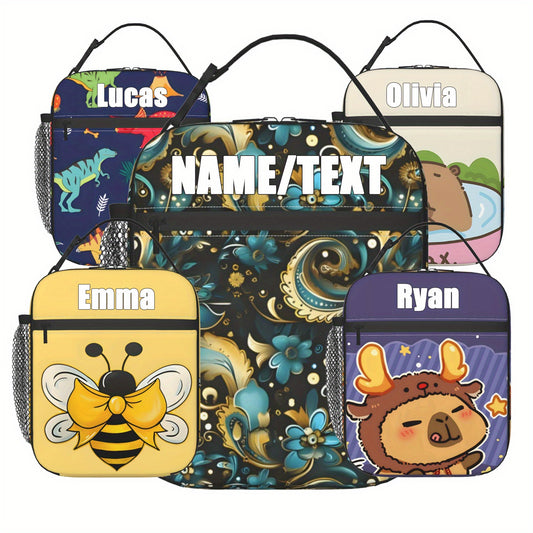 Personalized Insulated Lunch Bag - Travel Picnic Essential