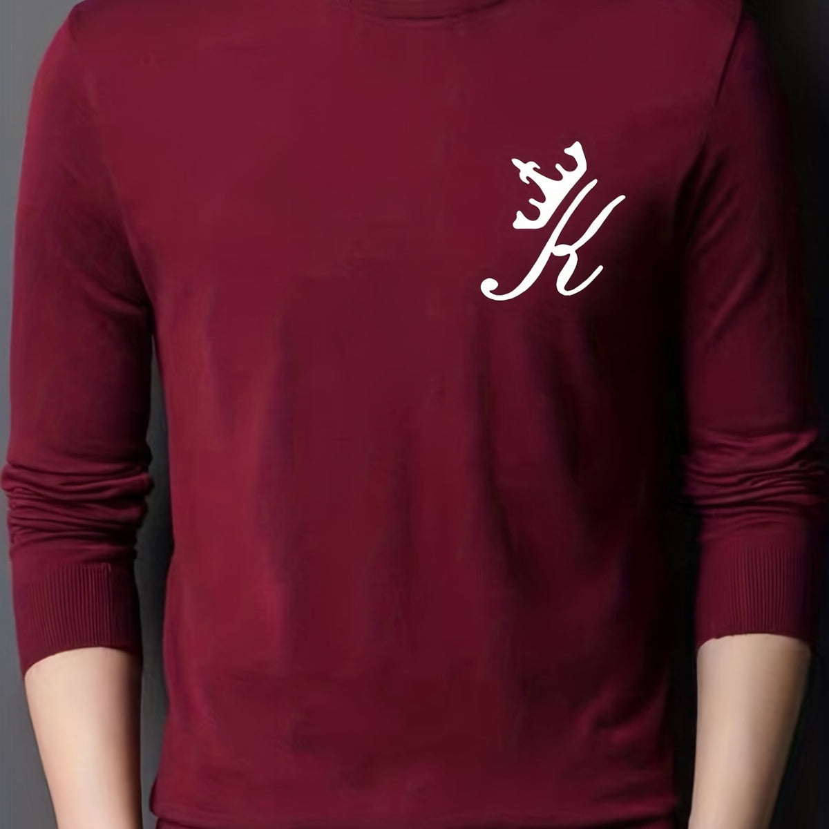 Knitted Sweater Men's Warm Crew Neck Pullover For Fall Winter