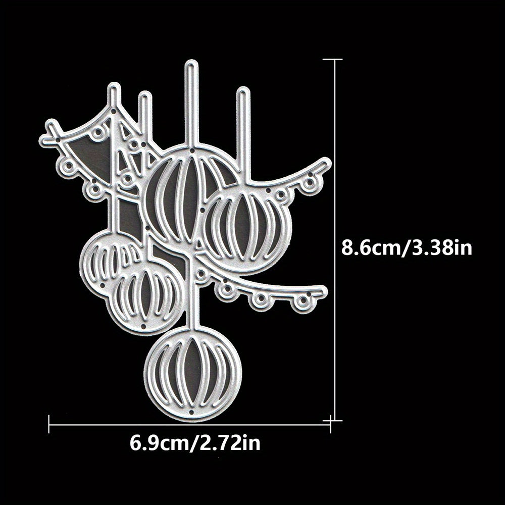 1pc Christmas Lantern Pendant Metal Cutting Dies for Scrapbook Paper Craft