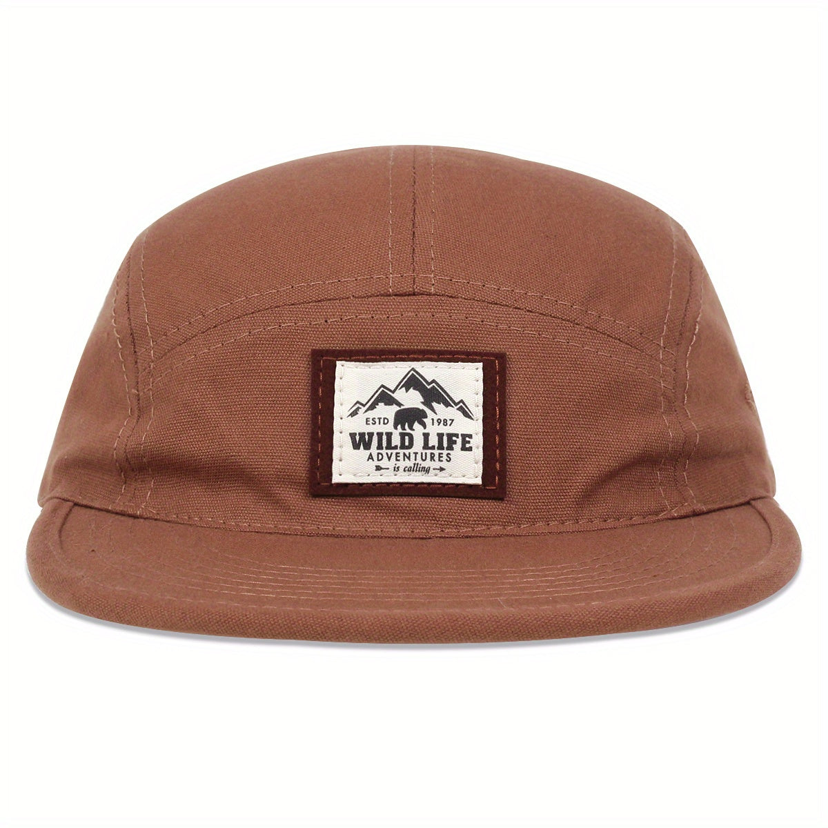 Wild Life Label Baseball Cap Solid Unisex Dad Hats
