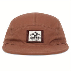 Wild Life Label Baseball Cap Solid Unisex Dad Hats
