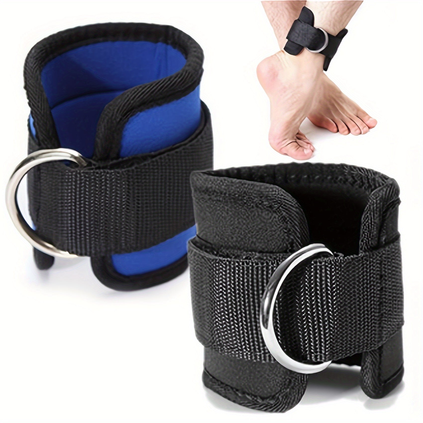 Ankle Straps For Cable Machine D Ring Ankle Cuffs Adjustable Comfortable