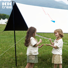 Vinyl Coated Camping Canopy Tent Windproof Portable Rainproof Sunscreen