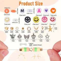 5000pcs Clay Beads Necklace Bracelet Making Kit DIY Jewelry Supplies