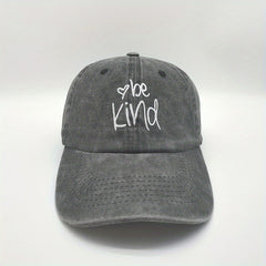 Be Kind Pattern Vintage Baseball Cap For Men