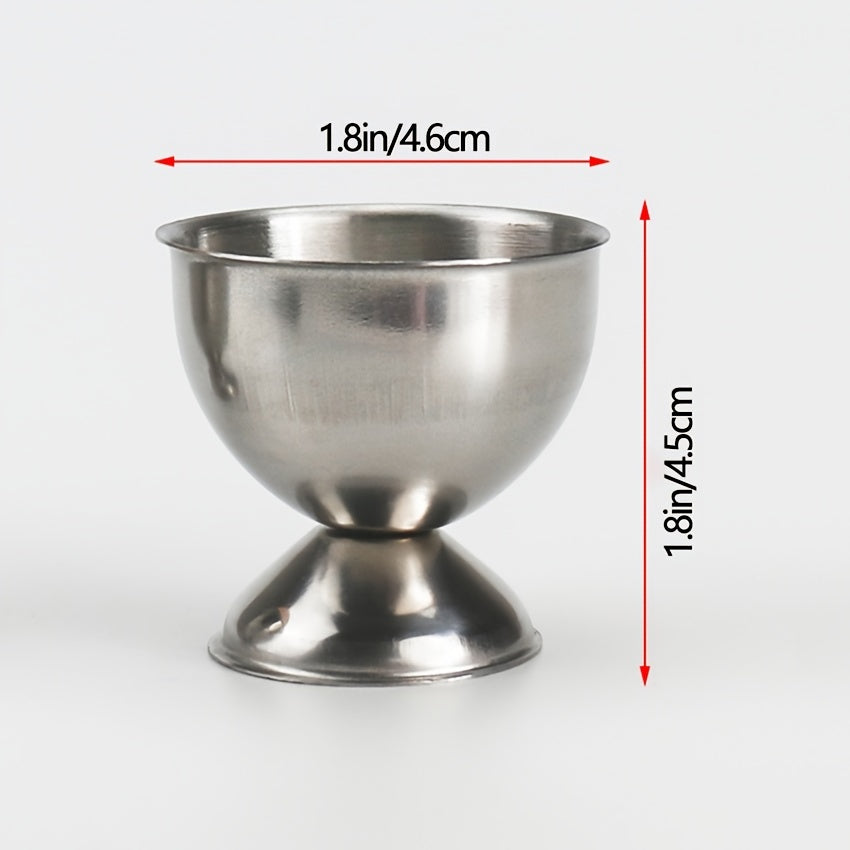 Stainless Steel Egg Cup Round Egg Holders Mini Egg Tray