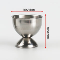 Stainless Steel Egg Cup Round Egg Holders Mini Egg Tray