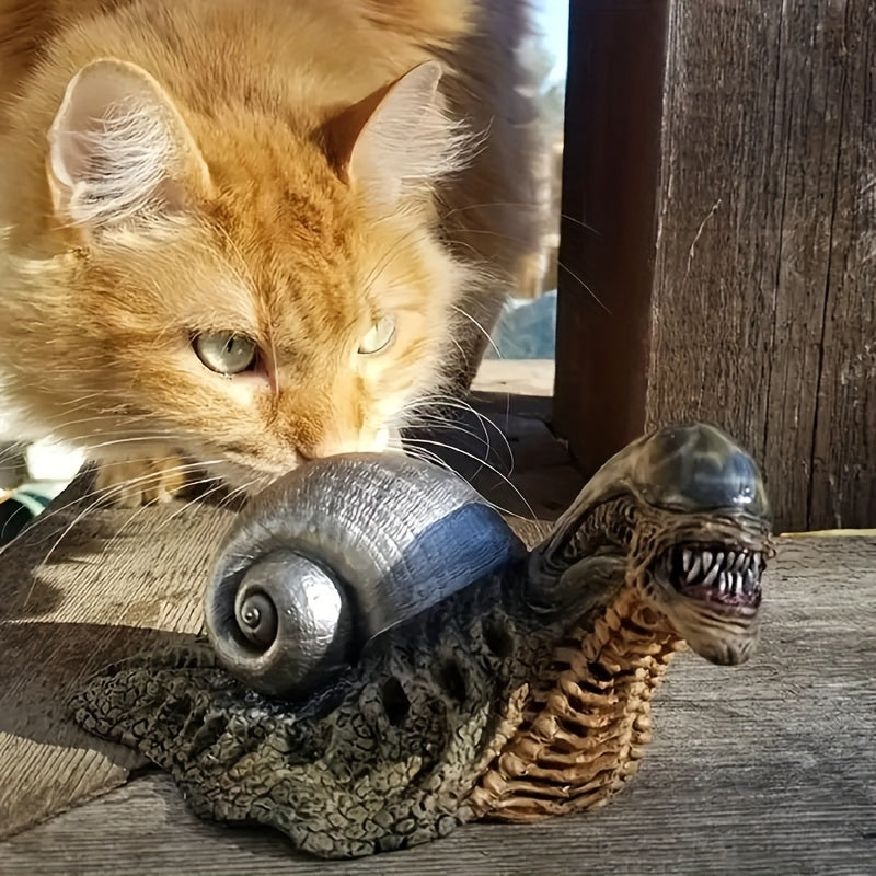 Alien Snail Statue Model for Garden or Home Decor